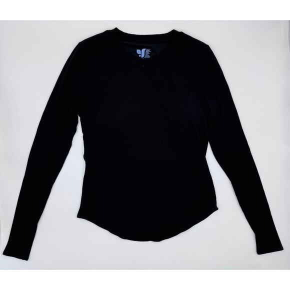 Shebird Aspen Long Sleeve Bra Top Small/Medium Jet Black - Picture 2 of 6